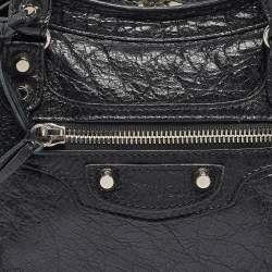 Pre Owned Balenciaga Black Leather Small Classic City Bag