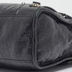 Pre Owned Balenciaga Black Leather Small Classic City Bag