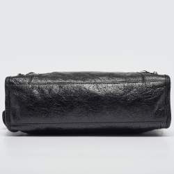 Pre Owned Balenciaga Black Leather Small Classic City Bag