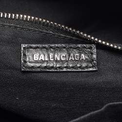 Pre Owned Balenciaga Black Leather Small Classic City Bag