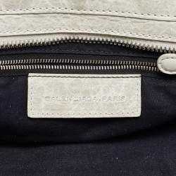 Pre Owned Balenciaga Light Blue Leather GSH Mid Day Bag
