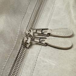 Pre Owned Balenciaga Light Blue Leather GSH Mid Day Bag