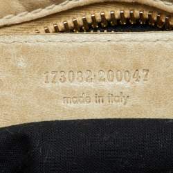 Pre Owned Balenciaga Latte Leather GGH Part Time Bag