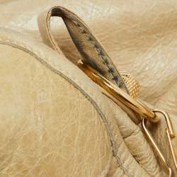 Pre Owned Balenciaga Latte Leather GGH Part Time Bag