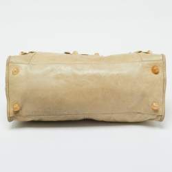 Pre Owned Balenciaga Latte Leather GGH Part Time Bag