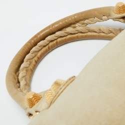 Pre Owned Balenciaga Latte Leather GGH Part Time Bag