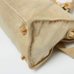 Pre Owned Balenciaga Latte Leather GGH Part Time Bag