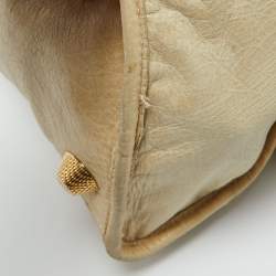 Pre Owned Balenciaga Latte Leather GGH Part Time Bag