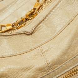 Pre Owned Balenciaga Latte Leather GGH Part Time Bag
