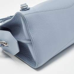 مملوكة مسبقًا Balenciaga Light Blue Leather Small Neo Classic Tote