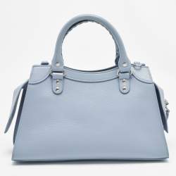 مملوكة مسبقًا Balenciaga Light Blue Leather Small Neo Classic Tote
