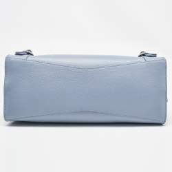 مملوكة مسبقًا Balenciaga Light Blue Leather Small Neo Classic Tote