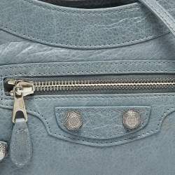 مملوكة مسبقًا Balenciaga Blue Leather Classic Hip Crossbody Bag 