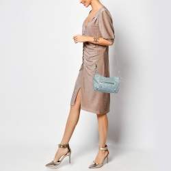 مملوكة مسبقًا Balenciaga Blue Leather Classic Hip Crossbody Bag 