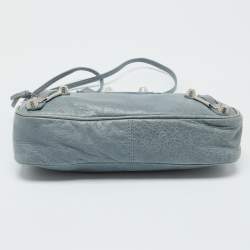 مملوكة مسبقًا Balenciaga Blue Leather Classic Hip Crossbody Bag 