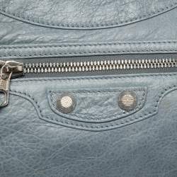 مملوكة مسبقًا Balenciaga Blue Leather Classic Hip Crossbody Bag 