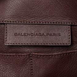 مملوكة مسبقًا Balenciaga Burgundy Leather Papier A4 Tote
