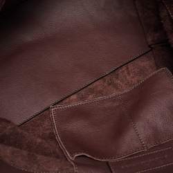مملوكة مسبقًا Balenciaga Burgundy Leather Papier A4 Tote