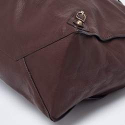 مملوكة مسبقًا Balenciaga Burgundy Leather Papier A4 Tote