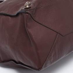 مملوكة مسبقًا Balenciaga Burgundy Leather Papier A4 Tote