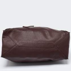 مملوكة مسبقًا Balenciaga Burgundy Leather Papier A4 Tote