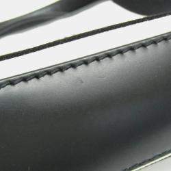 Pre Owned Balenciaga Black/Off-white Canvas and Leather Navy Cabas XS Tote Bag