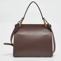 Pre Owned حقيبة بالنسياغا لو دي كارتابل S جلد رصاصي بيد علوية