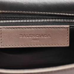 Pre Owned حقيبة بالنسياغا لو دي كارتابل S جلد رصاصي بيد علوية