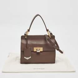 Pre Owned حقيبة بالنسياغا لو دي كارتابل S جلد رصاصي بيد علوية