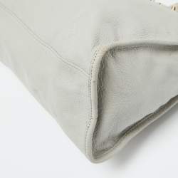 Pre Owned حقيبة يد توتس بالنسياغا ميتاليك إيدج سيتي جلد غريس غليس ميتاليك