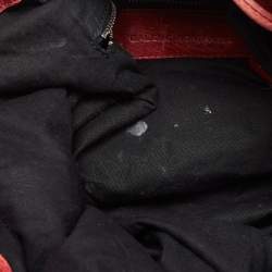 Pre Owned Balenciaga Old Rose Leather GSH Pompon Bag