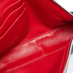 Pre Owned Balenciaga Black Leather Triangle Pouch