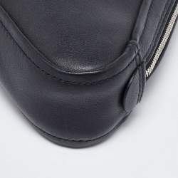 Pre Owned Balenciaga Black Leather Triangle Pouch