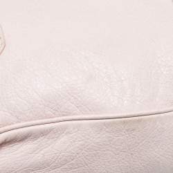 Pre Owned Balenciaga Light Pink Leather RH Velo Bag