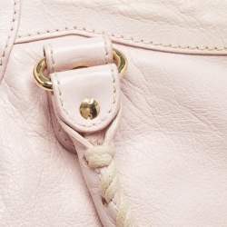 Pre Owned Balenciaga Light Pink Leather RH Velo Bag