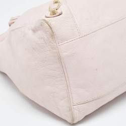 Pre Owned Balenciaga Light Pink Leather RH Velo Bag
