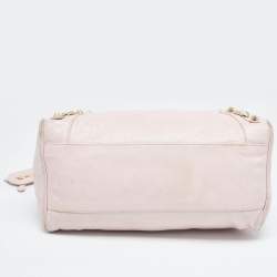 Pre Owned Balenciaga Light Pink Leather RH Velo Bag