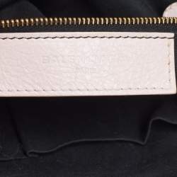 Pre Owned Balenciaga Light Pink Leather RH Velo Bag