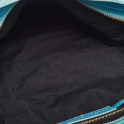 Pre Owned Balenciaga Blue Leather GGH Motorcycle City Bag