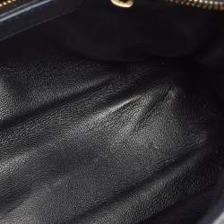 Pre Owned Balenciaga Navy Blue Python and Leather Mini Metallic Edge Classic City Bag