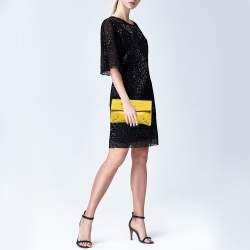 Pre Owned Balenciaga Yellow Leather RH Classic Envelope Clutch