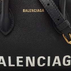 Pre Owned Balenciaga Black Leather XXS Ville Satchel