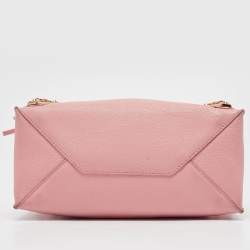 Balenciaga Pink Leather Mini Metallic Edge Papier A4 Tote