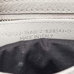 Pre Owned Balenciaga Grey Glossy Leather Small Classic City RH Tote