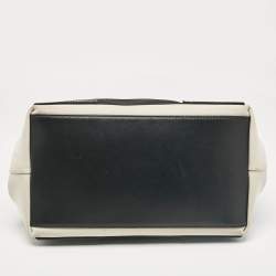 Pre Owned Balenciaga Black Canvas Leather Tote