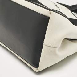 Pre Owned Balenciaga Black Canvas Leather Tote