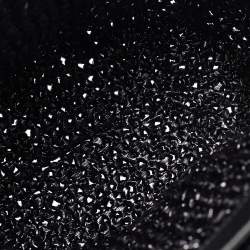 Pre Owned Balenciaga Black Woven Leather and Straw Le Cagole Basket Tote