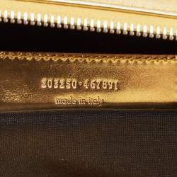 Balenciaga Gold Leather Bowling Bag