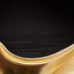 Balenciaga Gold Leather Bowling Bag