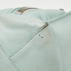 مملوكة مسبقًا Balenciaga Light Turquoise Leather Mini Papier A4 Tote